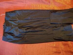Fashion Nova Pants Womens M Black Wide Leg Pleated Palazzo Matching Set 2 of 2